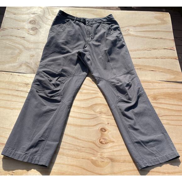 Mountain Hardwear Men's Cargo Pants Size‎ 34x32 Gray Hiking Workwear Flap Back - Picture 1 of 9